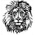 thumbnail image 3 of Lion Duvet Cover Set, Sketch Art of Savannah Animal King of the Jungle Savannah Wildlife, Decorative 3 Piece Bedding Set with 2 Pillow Shams, Calking Size, Pale Grey White and Black, by Ambesonne, 3 of 3