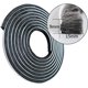 thumbnail image 2 of Self Adhesive Brush Seal Strip - Dustproof Brush Strip Window Sealing Strip - Windproof Brush Seal for Windows and Doors - 9mm(W)*15mm(H), Length 5m - Black, 2 of 5