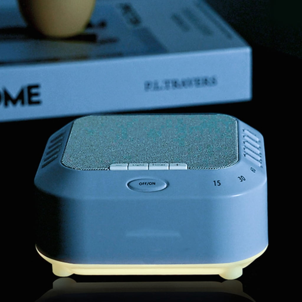 Zeiwohndc Portable White Noise Lamp Sleep Therapy Device Adjustable Timer Rechargeable