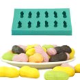 thumbnail image 3 of EeaseCA Moule à Gâteau en Silicone Chocolat 1 Pce Forme D\'arachide Simulée (Vert), 3 of 7