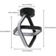 thumbnail image 5 of Lámpara de techo LED, lámpara de araña moderna negra, lámpara de techo cuadrada para pasillo de 22 W, luz blanca cálida de 3000 K, diámetro 22 cm, 5 of 6