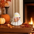 thumbnail image 6 of Cute Spooky LED Ghost Ornament, Glowing Ceramic Statue, Multi-scene Tabletop Decor, Fall Seasonal Craft for Mantel Shelf Halloween Decoration, 6 of 7