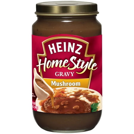 (2 Pack) Heinz Home-style Mushroom Gravy, 12 oz (Best Mushroom Gravy Ever)