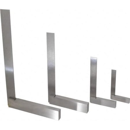 Groz 4 Piece, 3, 4, 6-9/32, 8-1/4 Inch Base Length, 4, 6, 9, 12 Inch Blade Length, Square Set