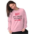thumbnail image 4 of Funny Matching BFF Set for Besties Women Crewneck Sweatshirt Brisco Brands 2X, 4 of 7
