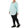 thumbnail image 3 of Athletic Works Women's Plus Active Long Sleeve French Terry Tunic, 3 of 7
