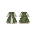 thumbnail image 2 of RUINIXCW Vintage Toddler Baby Girl Halloween Renaissance Dress Baby Ren Faire Costume Kids Girls Spring Fall Clothes Long Sleeve Princess Party Dress, 2 of 10