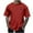 Red, variant on Afdoent T Shirts For Men Male Spring Autumn Print Short Sleeve Crew Neck T Shirt Floral Fashion Trend Bottoming Shirt Soft Comfort Tee Shirts