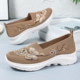 thumbnail image 5 of ibiyuan Orthopedic Dress Sneakers Women Arch Support Women's Walking Shoes Knit Upper Embroidery Non- Sole Women's Fashion Sneakers Soft Hands-Free Mary Jane Shoes Women Soft Shoes, 5 of 7
