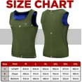 thumbnail image 4 of RDX Men's Sauna Vest Heat Trapping Sweat Waist Trainer - REACH OEKO TEX 100 Certified Body Shaper - Weight loss Trimmer Hot Corset Slimming Zipper Pullover - Gym Workout Fitness Tank Top, 4 of 6