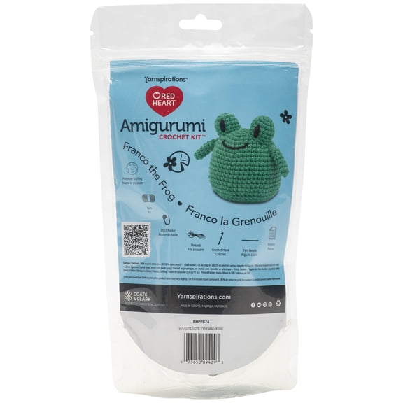Red Heart Amigurumi Kit-Franco The Frog