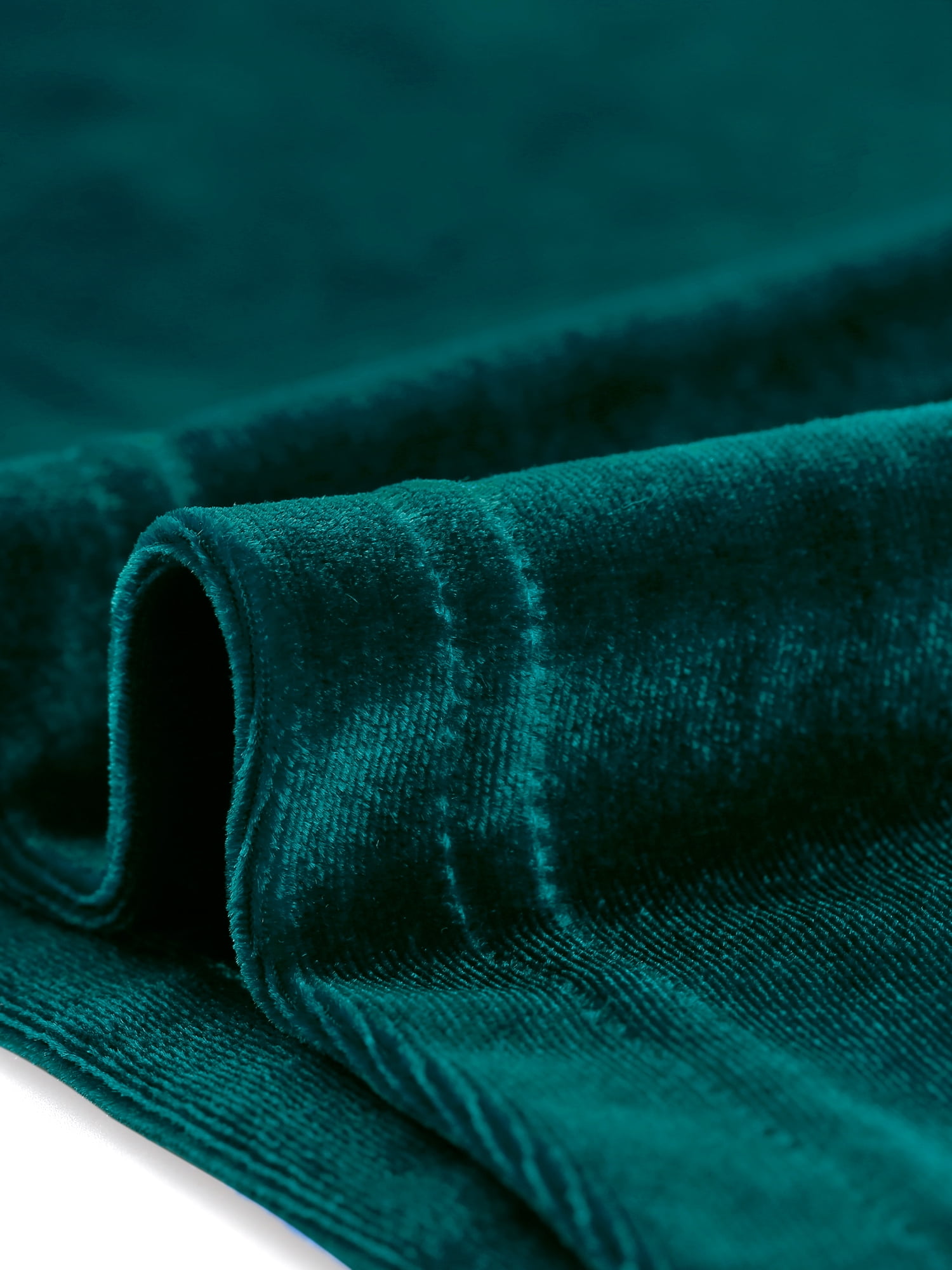 DARING DIVA Women's Ruffle Collar Shirt Velvet Tops Blouse XS Blue Green