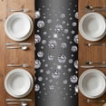 thumbnail image 6 of Black Grey Table Runner - 36 Inch Long, Kitchen Dining Table Runner Dresser Scarves, Modern Abstract Diamond Luxury Gradient Farmhouse Decor for Coffee Tables Wedding Party Banquet, 6 of 8