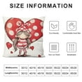thumbnail image 5 of JEUXUS Valentines Day Pillow Covers  Valentines Day Decor for Home Red Polka Dots Love Heart Gnomes Happy Valentine Pillows Decorative Throw Pillows Valentines Day Decorations, 5 of 5