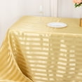 thumbnail image 6 of BalsaCircle 90x132 in Champagne Stripes Satin Rectangle Tablecloth Wedding Party Linen Events Decorations Supplies, 6 of 8