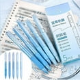 thumbnail image 2 of WWW Clearance Office&Craft&Stationery Gel Pens Blue Ink Medium Point 5 Count Bundle With Plastic Boxed， (0.5mlx5), 2 of 9