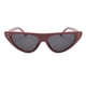 thumbnail image 4 of Gafas de sol del ojo de gato Yinane UV400 Lente gris Marco rojo negro, 4 of 5