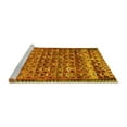 thumbnail image 2 of Ahgly Company Machine Washable Indoor Rectangle Abstract Yellow Contemporary Area Rugs, 6' x 9', 2 of 4