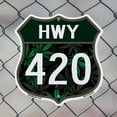 thumbnail image 5 of Highway 420 (2 Pack) 12 inch X 12 inch Shield-Shaped Rust-Free Aluminum Metal Signs Weather Resistant, UV Protected for Workplace Made in the USA, 5 of 7