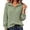 Army Green, variant on Womens Cable Knit Sweaters Long Sleeve Collared Zip Up Pullover Tops Loose Comfy Casual Warm Fall Winter Sweater