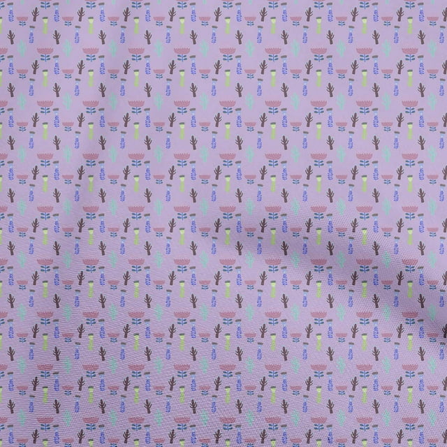 oneOone Polyester Spandex Bluish Violet Fabric Kids Sewing Material Print Fabric By The Yard 56 Inch Wide
