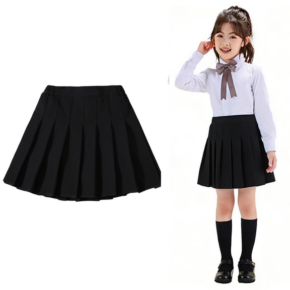 Girls School Uniform Skirts A-Line Pleated Skirt with Lining Shorts Back To School Outfits for Girls Tennis Skorts 17-18 Years