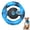 Blue, variant on QDAN Durable Dog Chew Toys for Aggressive Chewers, Indestructible Nylon Pet Squeaky Toys, Tough Dog Toys to Keep Them Busy, Milk Flavor, Blue