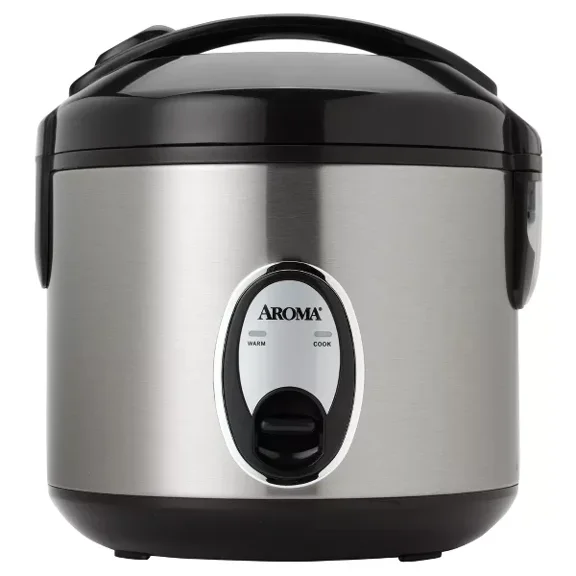 8 Cup Rice Cooker - Stainless Steel
