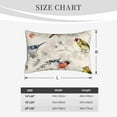 thumbnail image 6 of Daiia Little Birds Bedding Waterproof Pillow Protector Zippered Queen – Bed Bug Proof Pillow Encasement-16"x24", 6 of 9