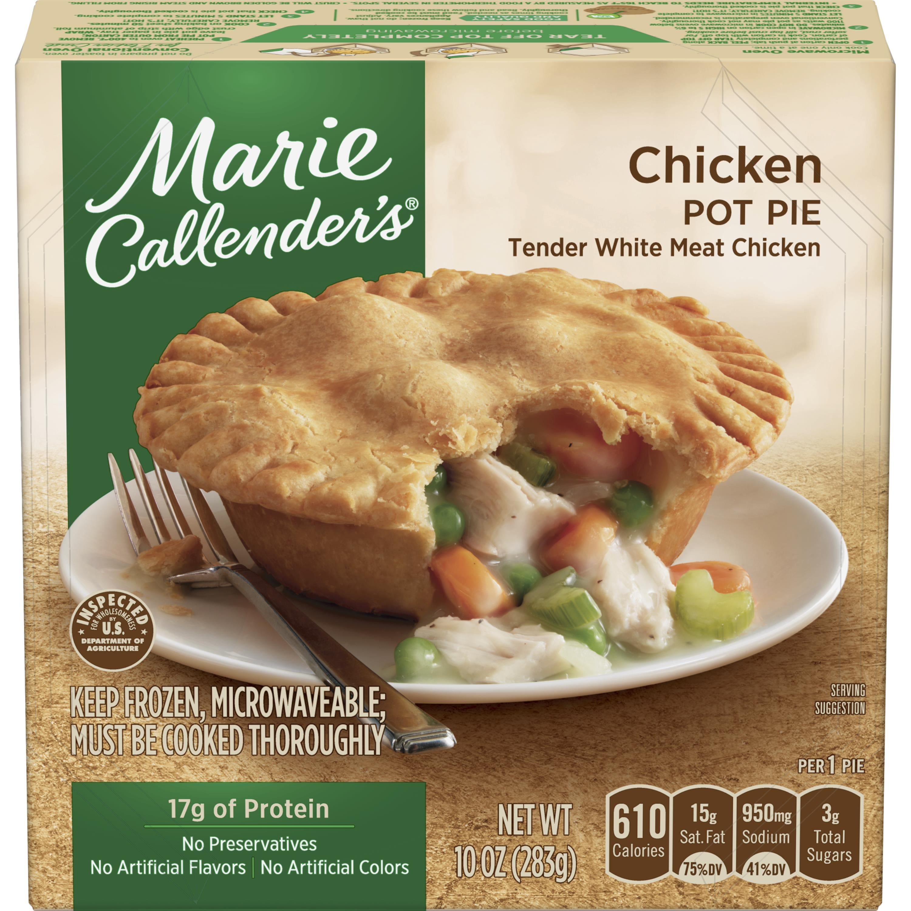 Marie Callender's Chicken Pot Pie Frozen Dinner, 10 oz - Walmart.com