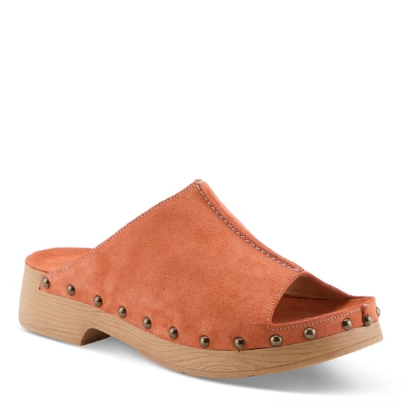 Spring Step Emberlyn Women’s Suede Clog Mule with Cushioned Insole & Easy Wear