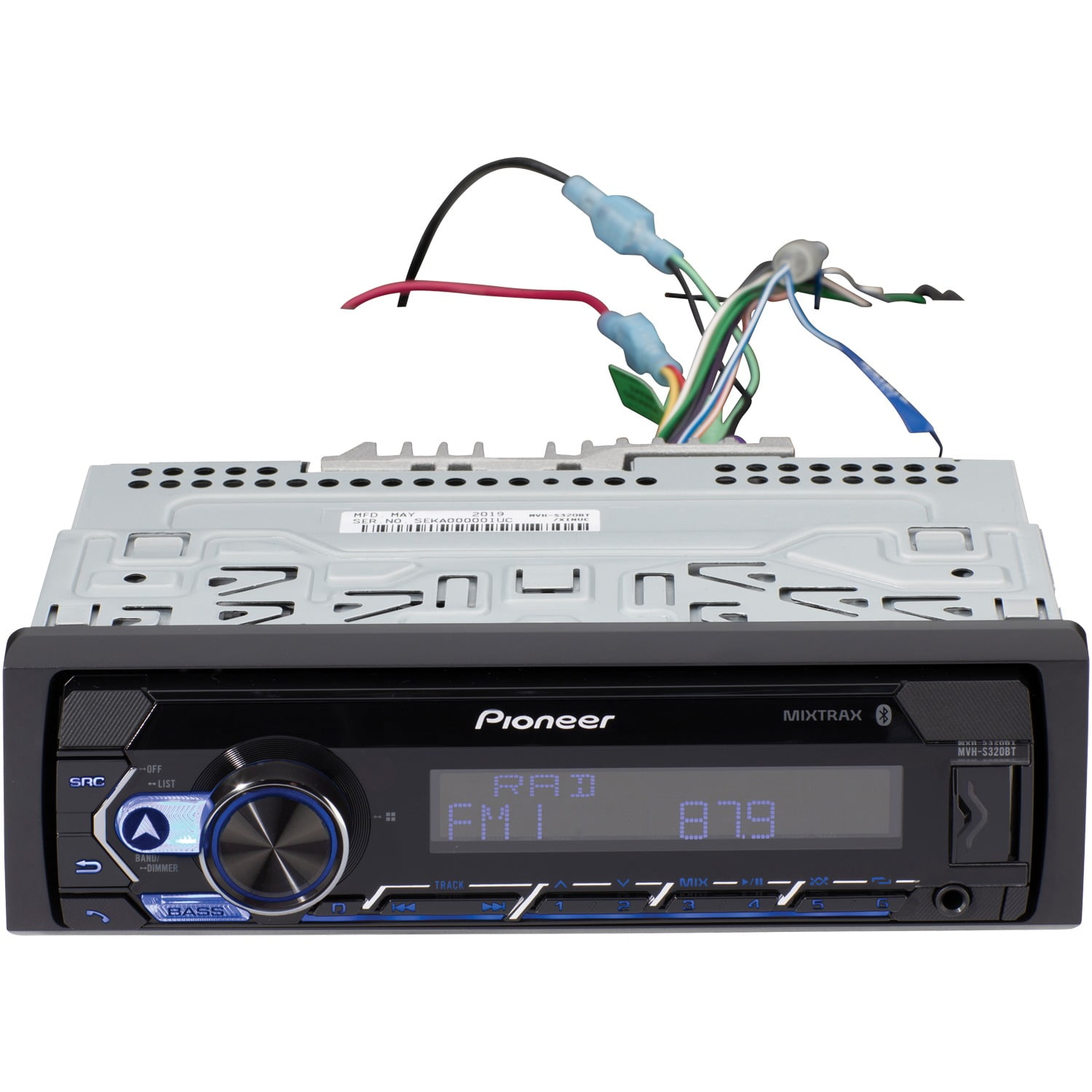 Pioneer MVH-S320BT Single-DIN In-Dash Digital Media Receiver
