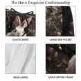 thumbnail image 4 of luoweisi Men's Beach Shorts Quick Dry Swim Trunks with Mesh Lining Easter Rabbit L, 4 of 5
