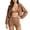 Brown, variant on FchengtaiS Women 3 Piece Tracksuit Sets Long Sleeve Zip Up Cropped Jacket & Sport Bra & Matching Shorts Outfits Casual Athletic Sweatsuits