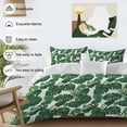 thumbnail image 3 of Monstera Leaf Comforter Set California King Size, Tropical Plants Summer Green Plant Soft Bedding Set for Man Woman, 4 Pieces Duvet Cover Set with Fitted Sheet, 2 Pillowcases, 3 of 9