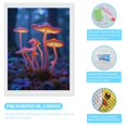 thumbnail image 3 of Diamond Art Kits for Adults, Glowing Forest Mushrooms Night Scene 5D Diamond Painting Kits for Adults Beginners, DIY Full Drill Diamond Painting, Gem Art and Crafts 12x16, 3 of 7