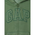 thumbnail image 3 of Buzo con capucha GAP para niños con logo y cierre completo verde talle S, 3 of 4