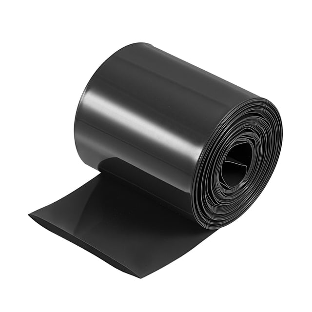 Unique Bargains Tube Rétractable en PVC Noir 66mm pour Batterie pour Grand Pack de Batterie