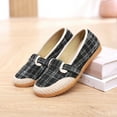 thumbnail image 3 of Fesfesfes Black Shoes Women Almond Toe Fashion Ventilate Casual Round Head Comfy Casual Shoes 39(7), 3 of 4