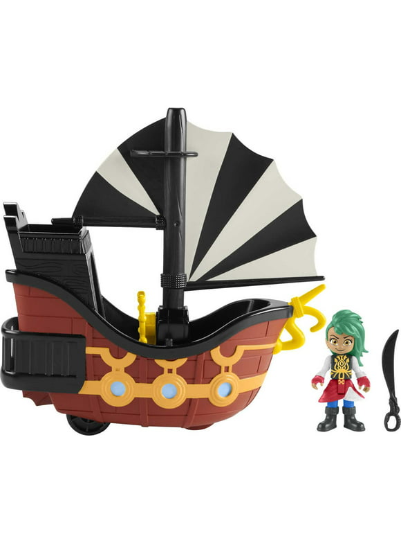 Fisher-Price Santiago of the Seas Bonnie Bones Figure & El Calamar Pirate Ship Set, 3 Pieces