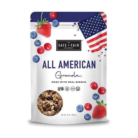 Safe + Fair Gluten Free All American Granola 12oz - 1 bag