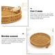 thumbnail image 4 of Cestas Redonda Tejidas de Pan con Mango, Bandeja Circular para Centro de Mesa Comedor Bandejas Almacenamiento de Servir Toalla Fruta Verdura Restaurante Cocina, 3 Tamaño, 4 of 6