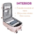 thumbnail image 2 of Mochila Impermeable Para Viaje | Maleta Deportiva Expandible | Mochila Escolar Compacta, Ligera & Comoda (Beige), 2 of 5
