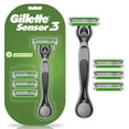 thumbnail image 1 of Rastrillo Gillette Sensor3 Sensitive, 1 Mango + 4 Repuestos para Piel Sensible, 1 of 5
