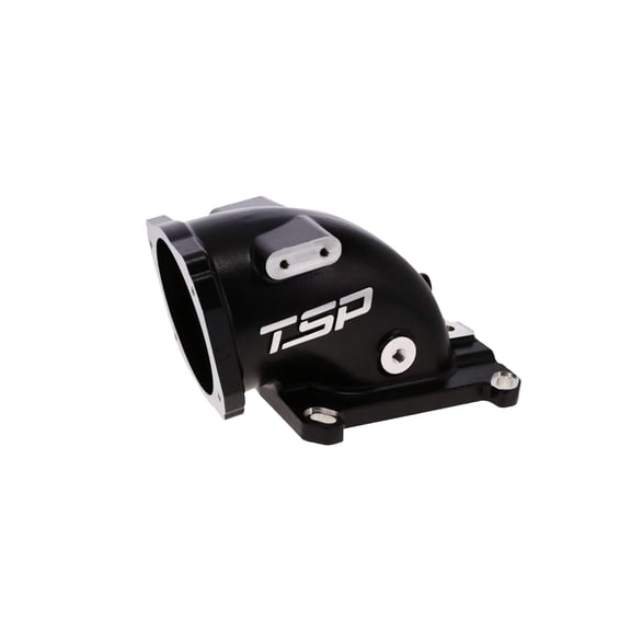 104mm Cast Aluminum Throttle Body Elbow with 4150 Flange for GM LS - Black
