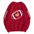 thumbnail image 7 of Godom Oversized Sweatshirt for Women Rugby Graphic Pullover Long Sleeve Drop Shoulder Fleece Sweatshirt, 7 of 7