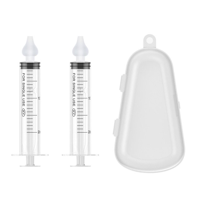Limpiador de aspirador Nasal de aguja para limpieza de nariz de bebé, adornos de Gel de sílice blanco, nuevas herramientas prácticas para el cuidado de niños, 20ml