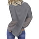 thumbnail image 4 of Pntutb Mujeres Casual Sólido O-cuello Encaje Patchwork Manga larga Jersey Blusa Camiseta tops Pntutb Pntutb-7253, 4 of 8