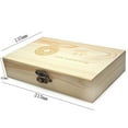 thumbnail image 2 of Luckyn Coin Storage Box with Adjustment Pad 50 Pcs Adjustable Wooden Commemorative, Wooden Coin Box Lockable Universal Coin Storage Box for Coins Collection, 2 of 5