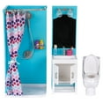 thumbnail image 3 of My Life As Bathroom Play Set with Shower and Light-up Vanity for 18" Doll, 17 Pieces, 3 of 5